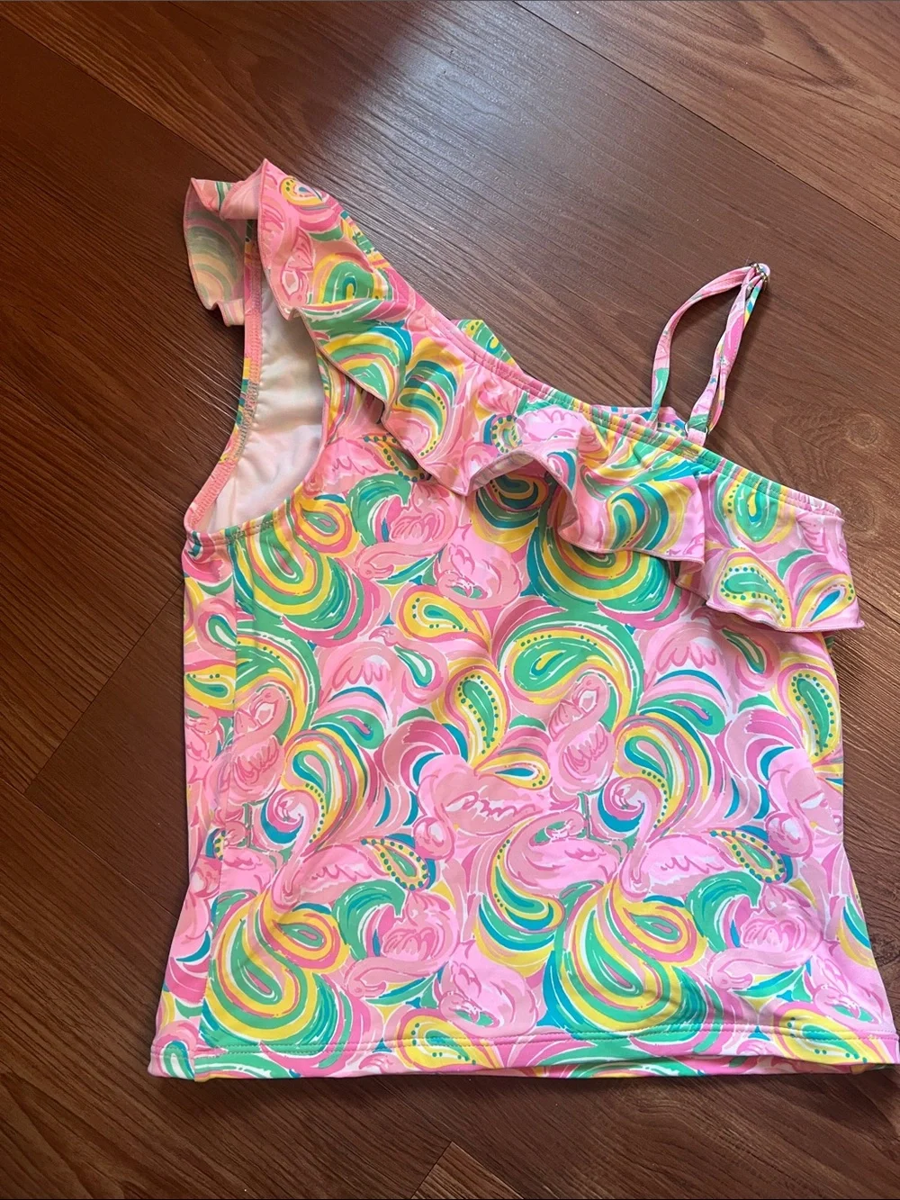 Lilly Pulitzer Pink Multi Swirl Girls 3-Piece Swim Set - Picture 13 of 13